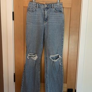 Garage Blue Wide Leg Jeans